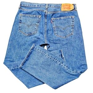 Men's Levi's 501 Red Tab 36 x 30 Button Fly Straight Leg Jeans Non-Stretch